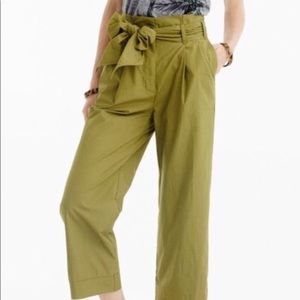 JCREW Cotton Poplin Crop Pants (ORANGE)